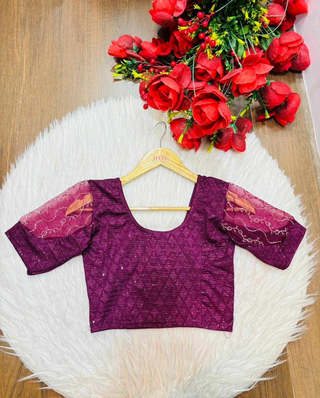 Hug Me Fit Stretchable Knitted Blouse