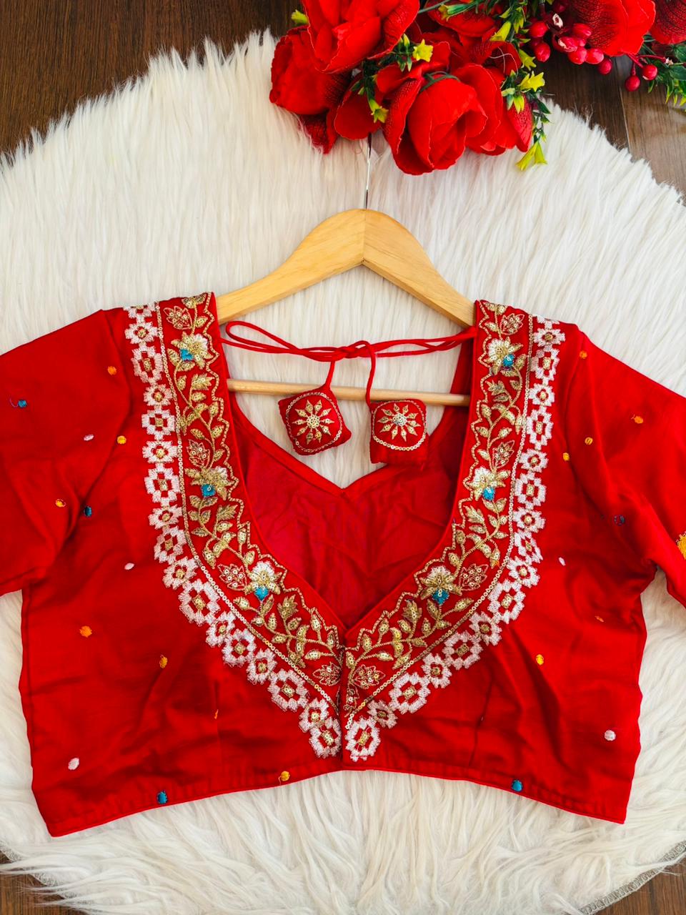 Already Famous-(Vichitra Silk Blouse)