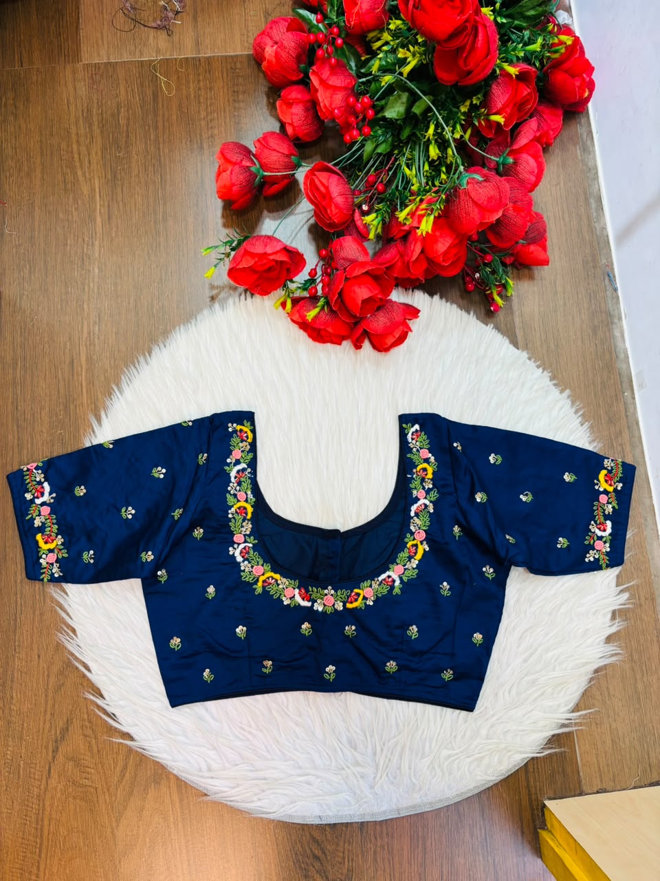 Kumkum Blossom Handwork Blouse