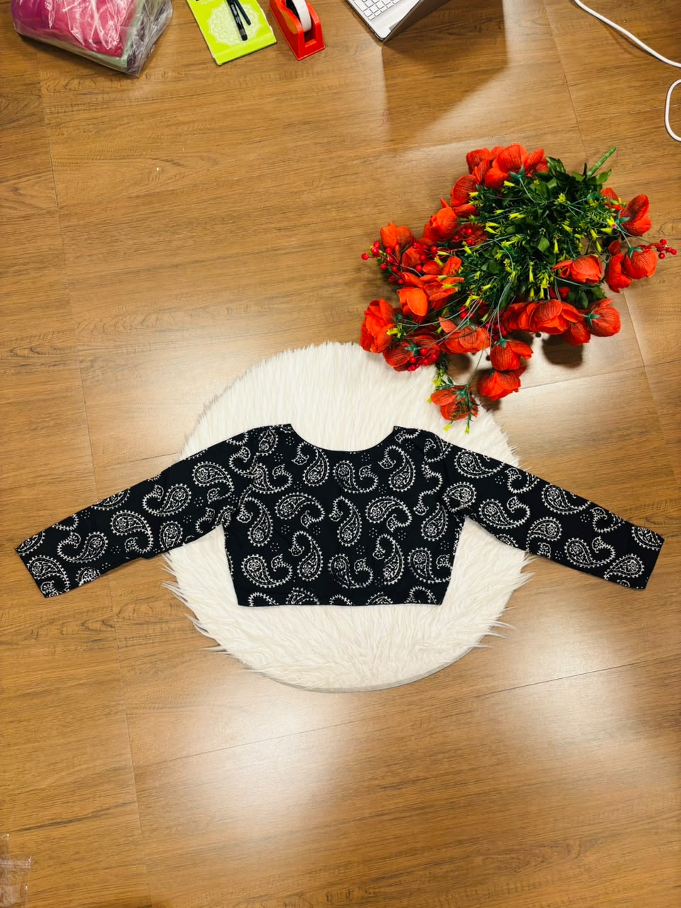 Wrapped In Dreams Ajrakh Cotton Blouse