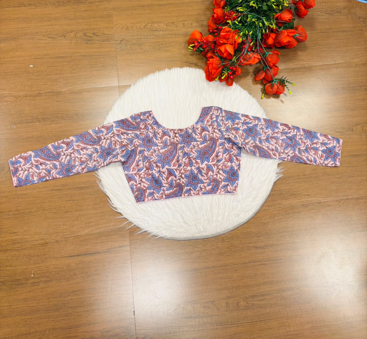 Wrapped In Dreams Ajrakh Cotton Blouse