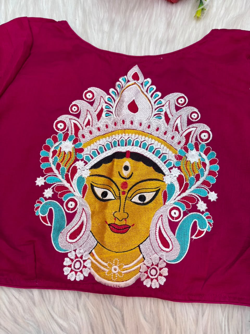 Agomoni - Traditional Designer Blouse(Pink)