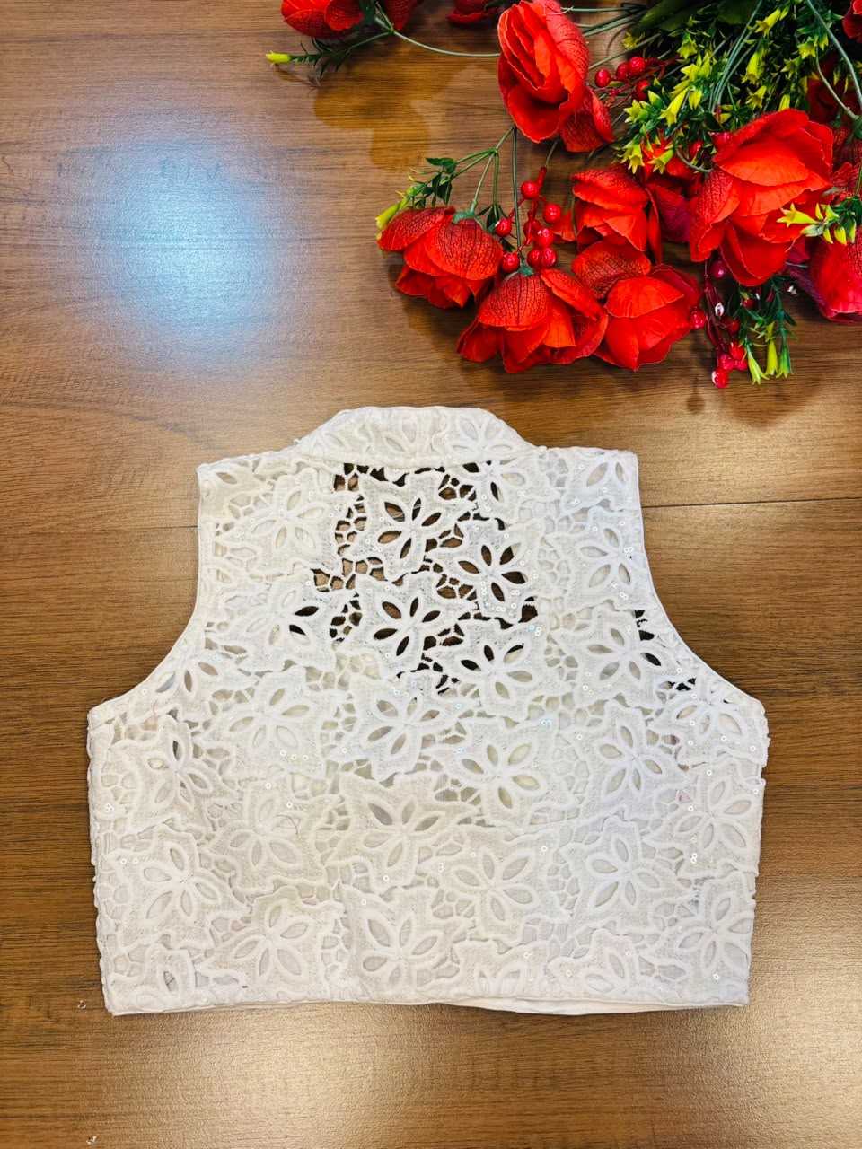 Camellia Bloom -Crochet Blouse