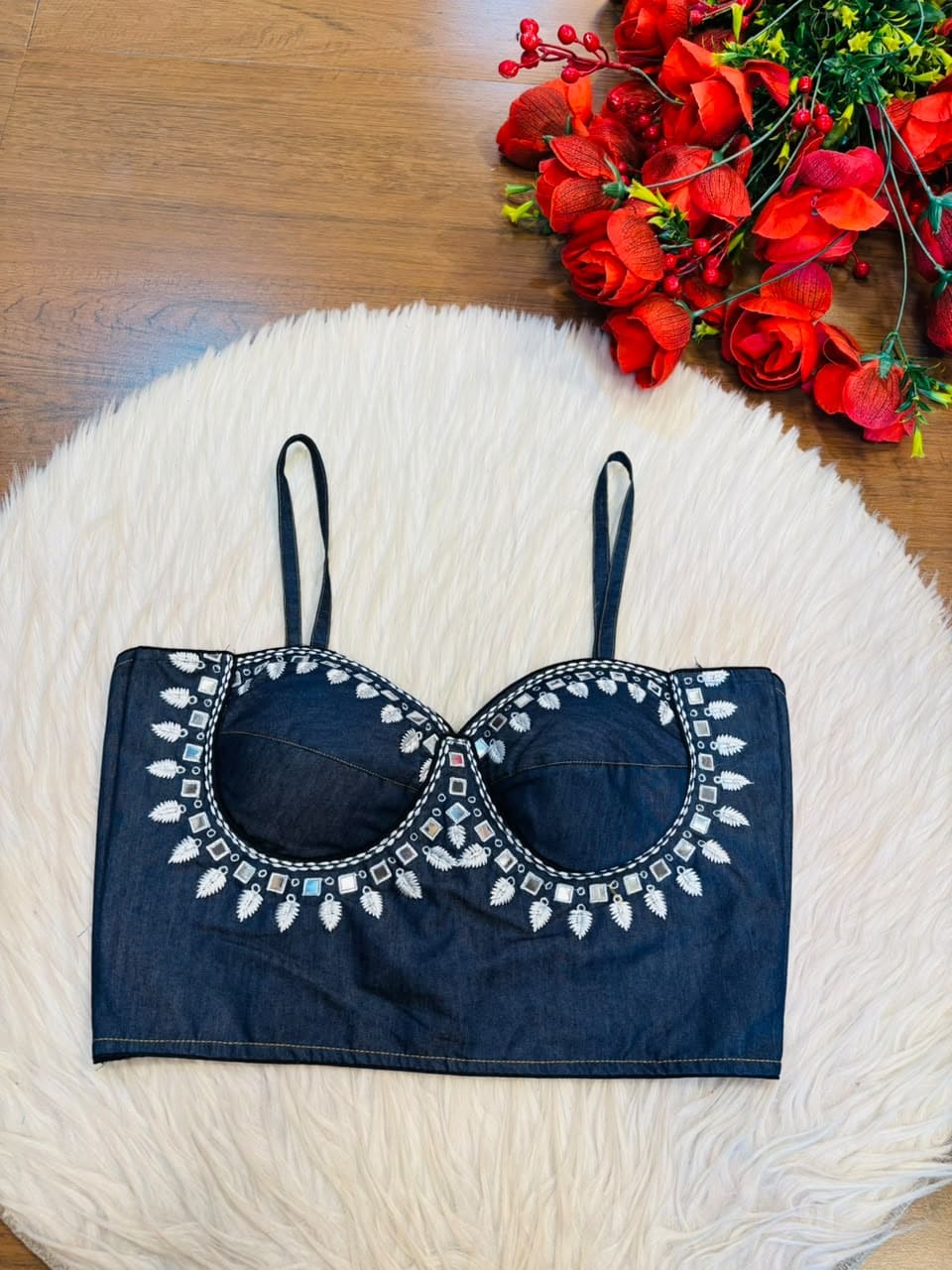 Mirror Girl Era - Denim Blouse