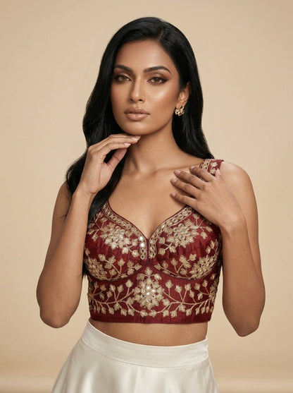 Stardust Royale Rangoli Silk Designer Blouse