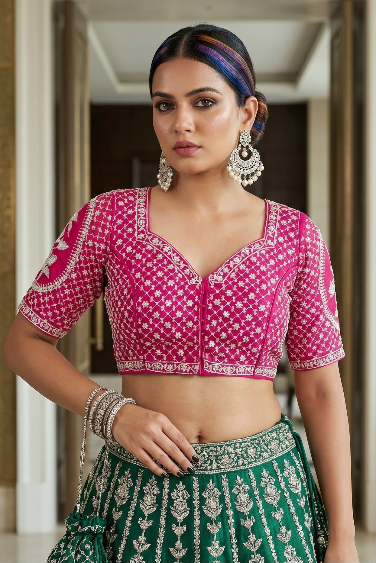 Soft Aura-Designer Organza Blouse