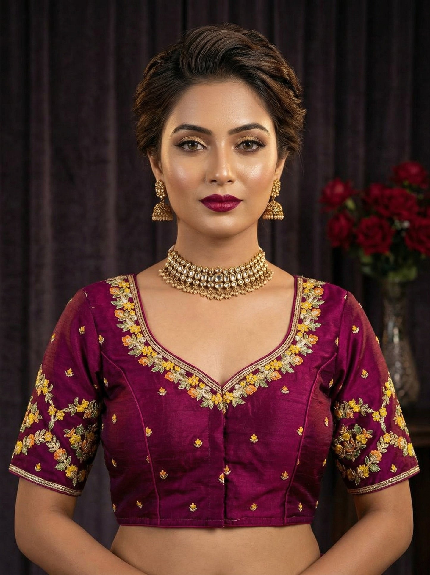 Monalisa (Vichitra Silk Blouse)