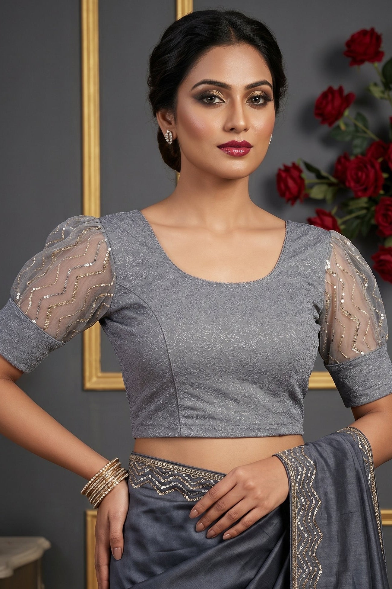 Crafted To Glow-Stretchable Knitted Blouse
