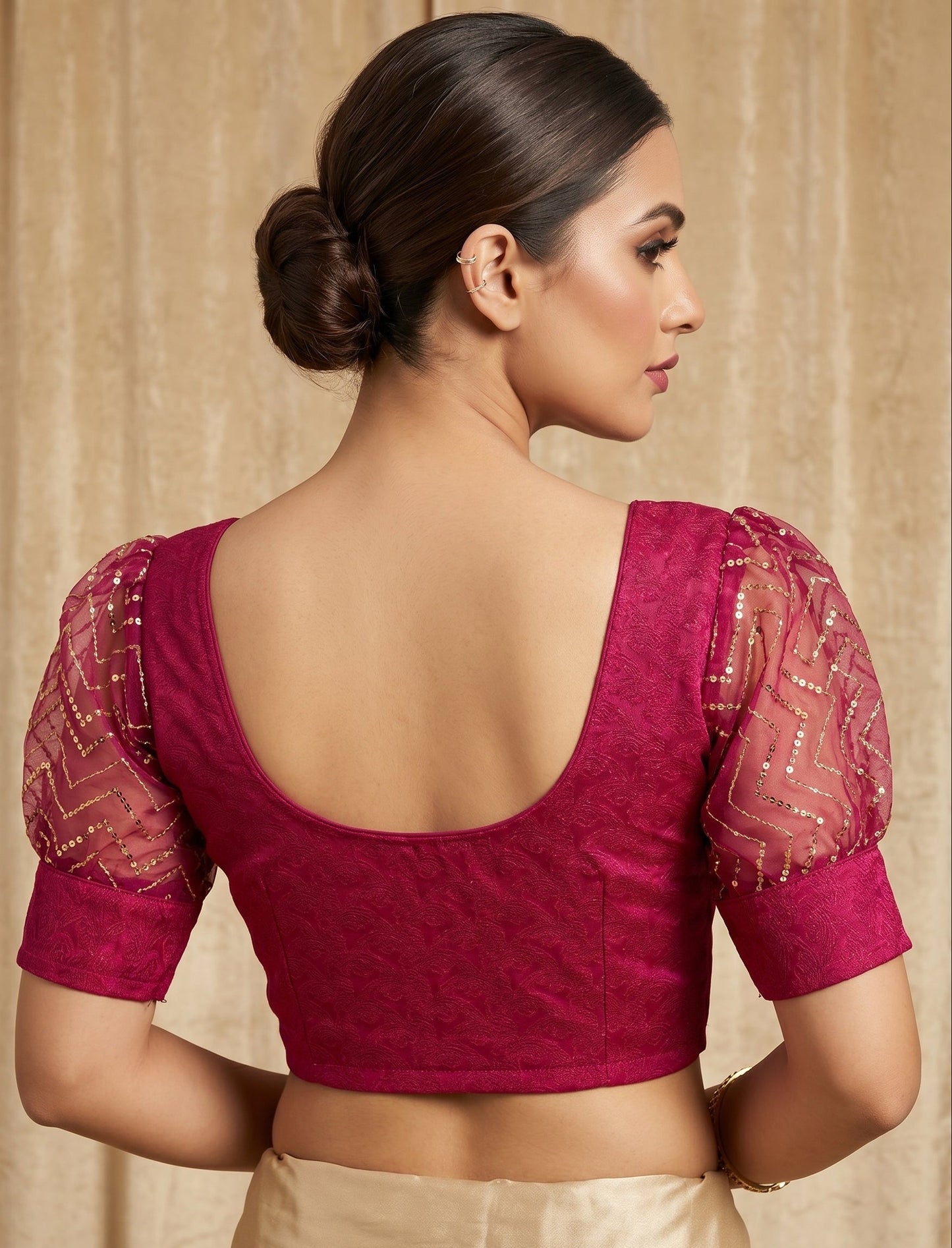 Crafted To Glow-Stretchable Knitted Blouse