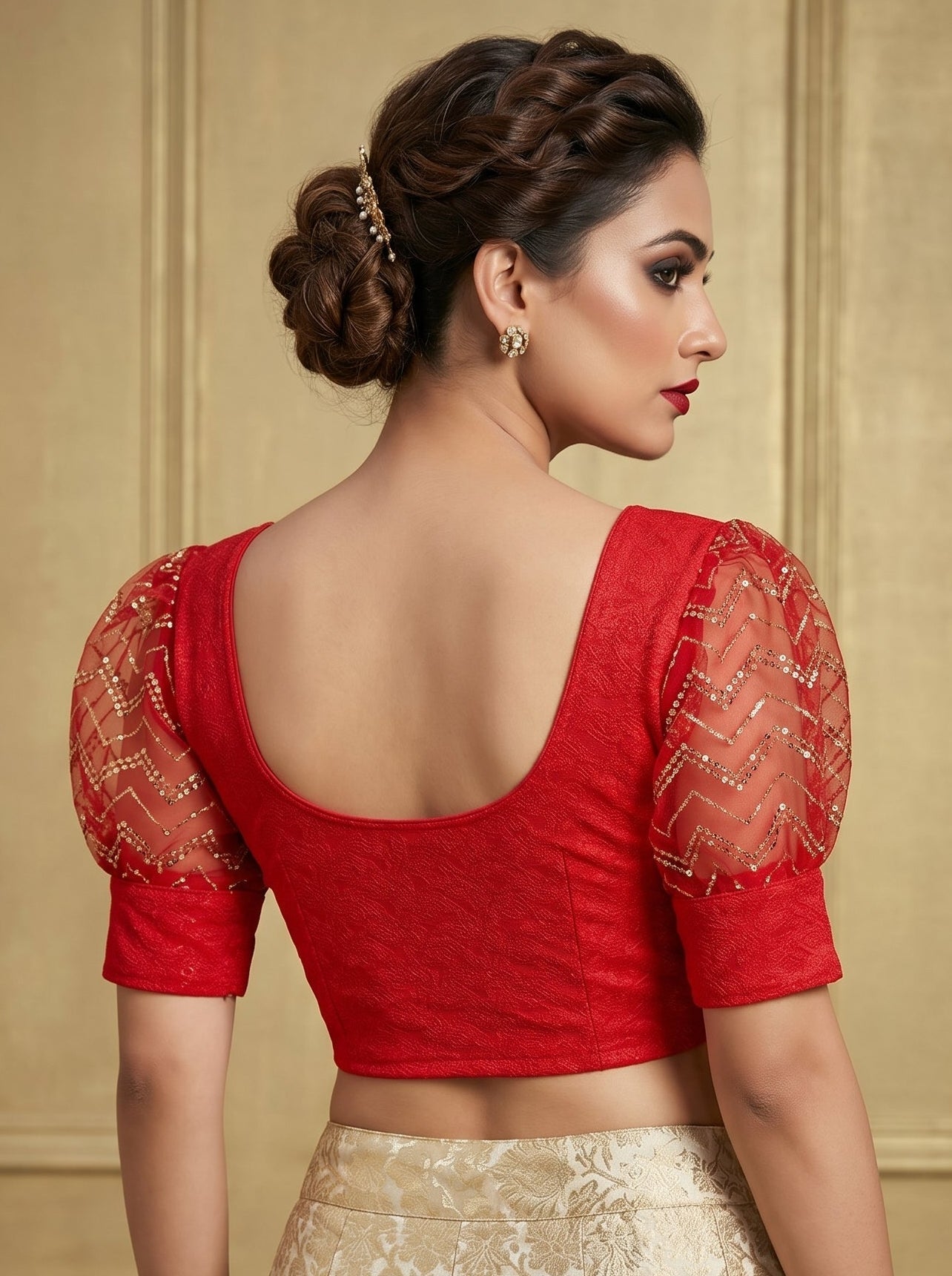 Crafted To Glow-Stretchable Knitted Blouse