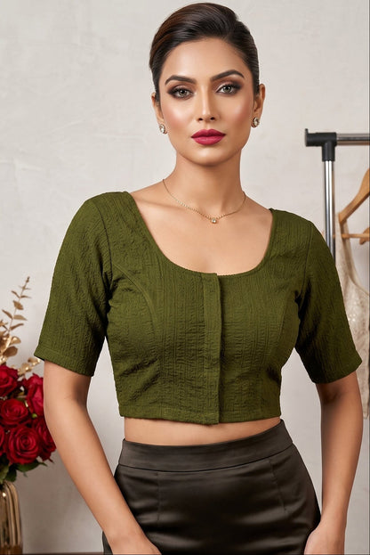 Smooth Fit-Stretchable Knitted Blouse