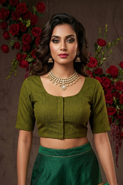 Smooth Fit-Stretchable Knitted Blouse