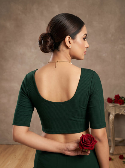 Smooth Fit-Stretchable Knitted Blouse