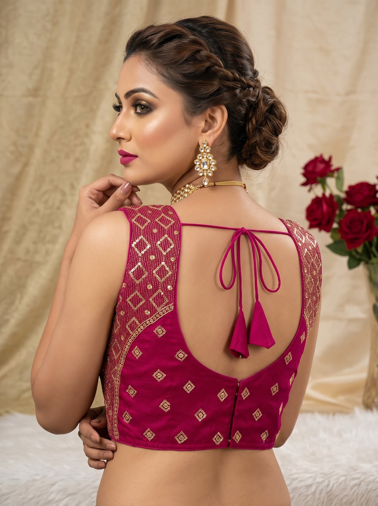 Golden Crown- Designer Blouse