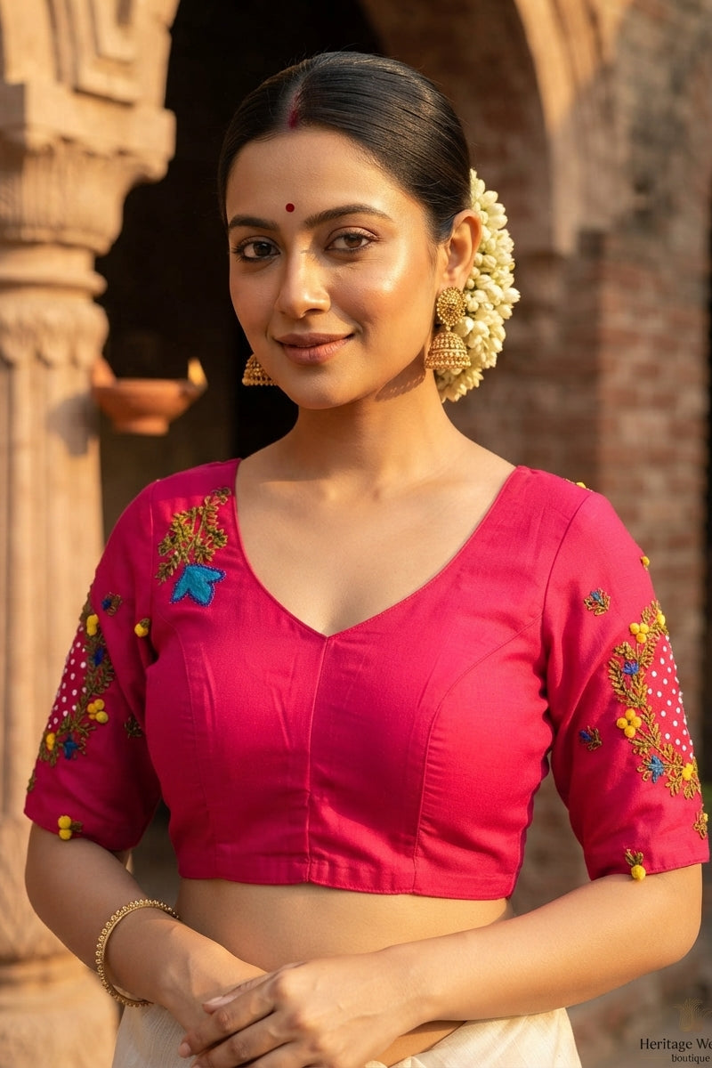 A Bloom To Remember Handwork Blouse