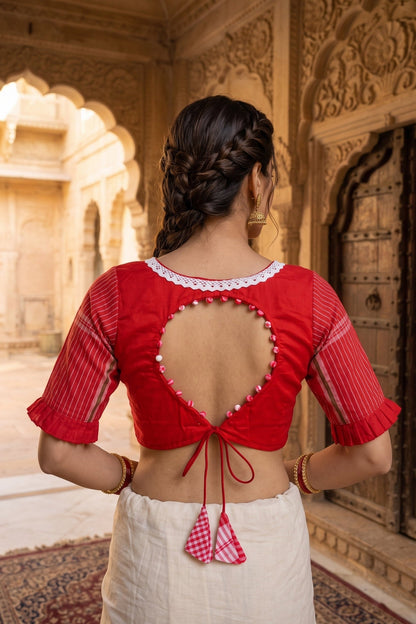Baha Blossom-Gamcha Designer Blouse