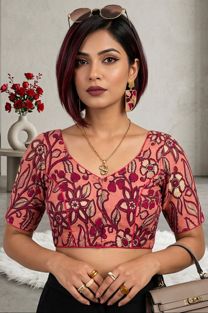 Prakriti Kalamkari Printed Blouse