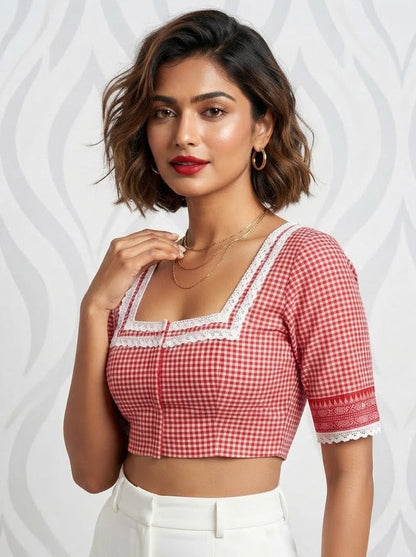 Retro Romance (Designer Cotton Blouse)