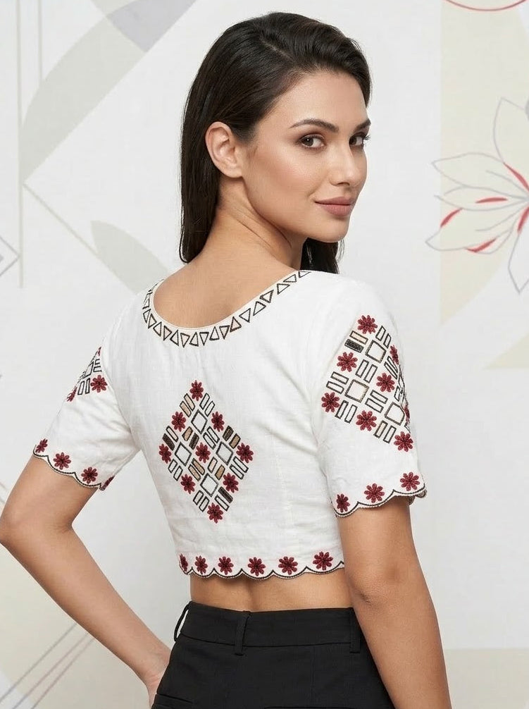 The Glass Royale -Cotton Silk Blouse