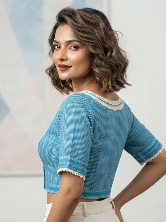 Retro Romance (Designer Cotton Blouse)