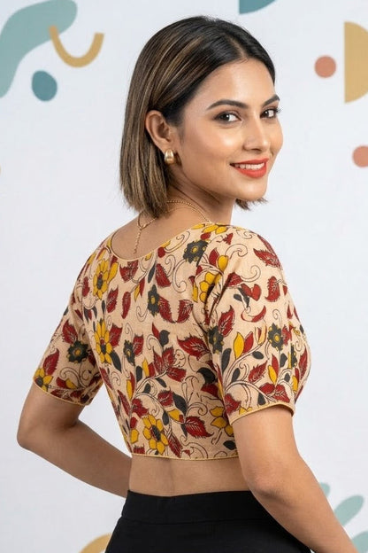 Sketches of Heritage Kalamkari Designer Blouse