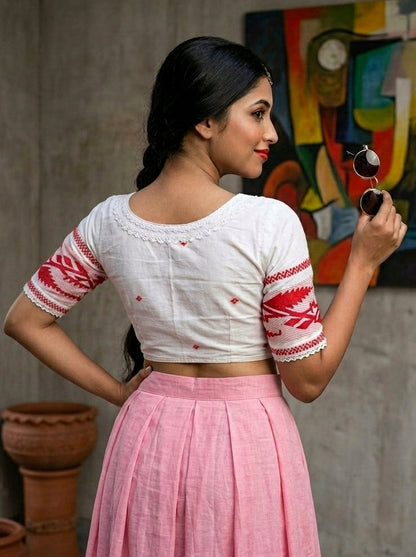 The Bengal Edit Jamdani Designer Blouse
