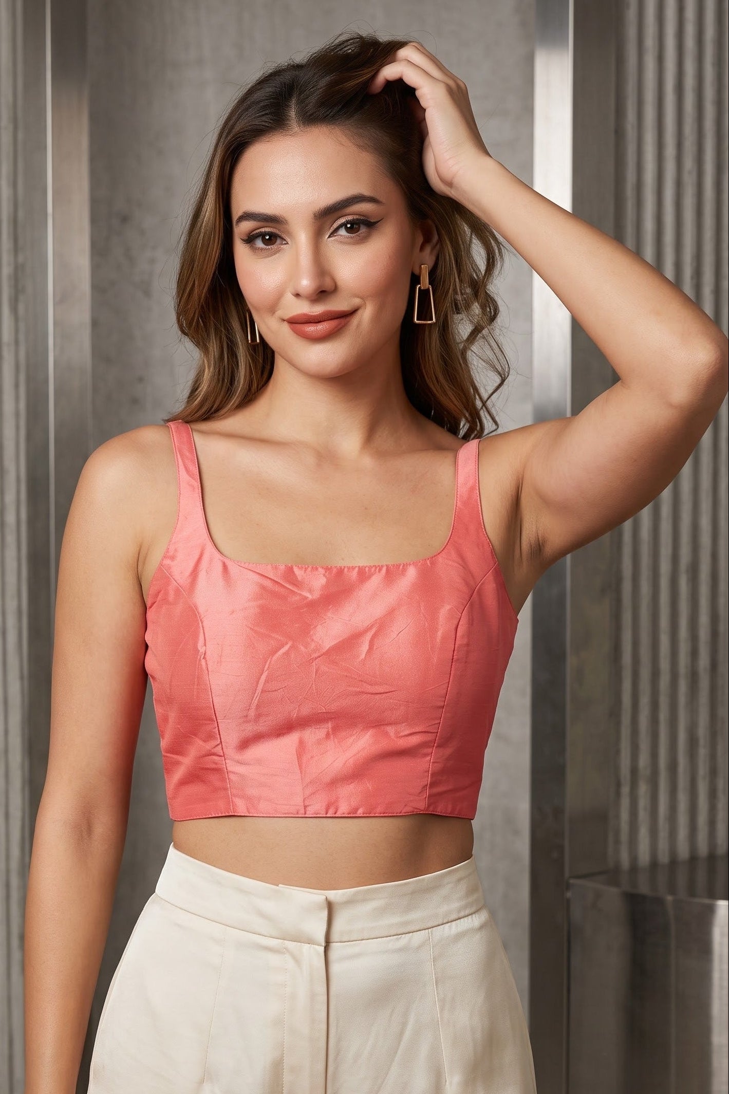 The Bonedi Baddie - Solid Fancy Designer Blouse