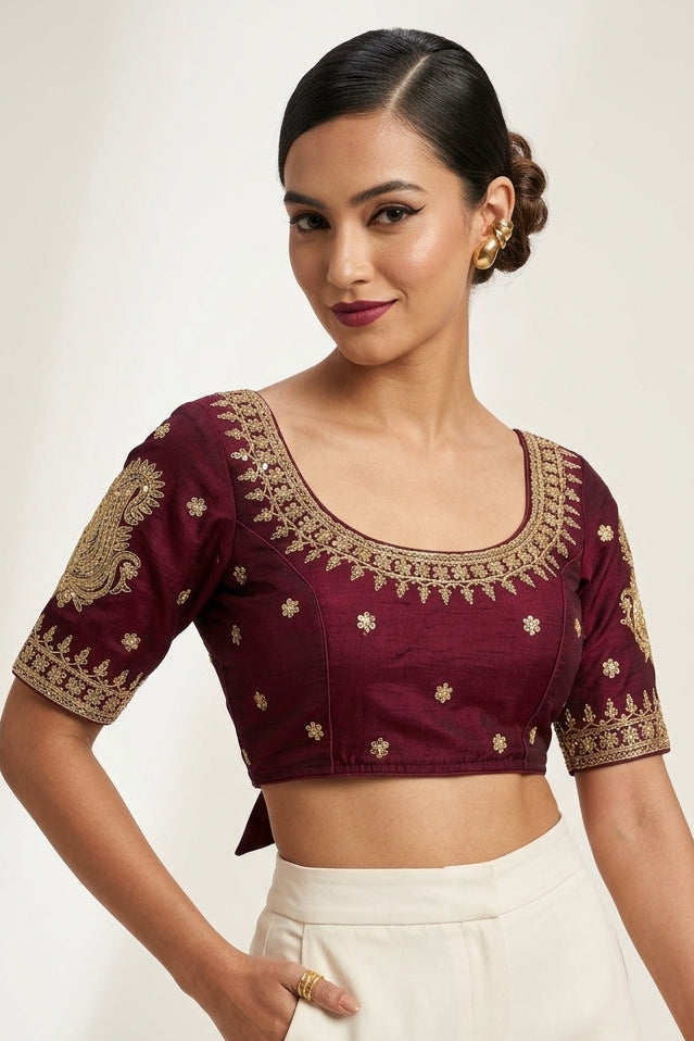 Gold Glitz New Designer Blouse