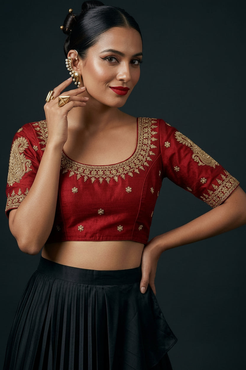 Gold Glitz New Designer Blouse