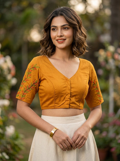 Whispering Stitches Handwork Blouse