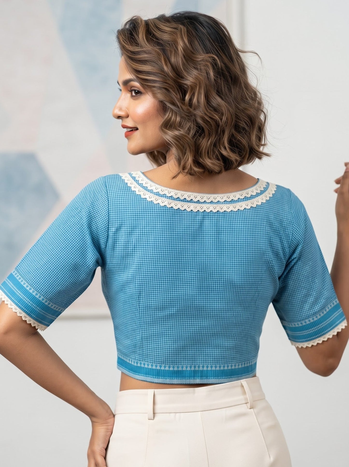 Retro Romance (Designer Cotton Blouse)