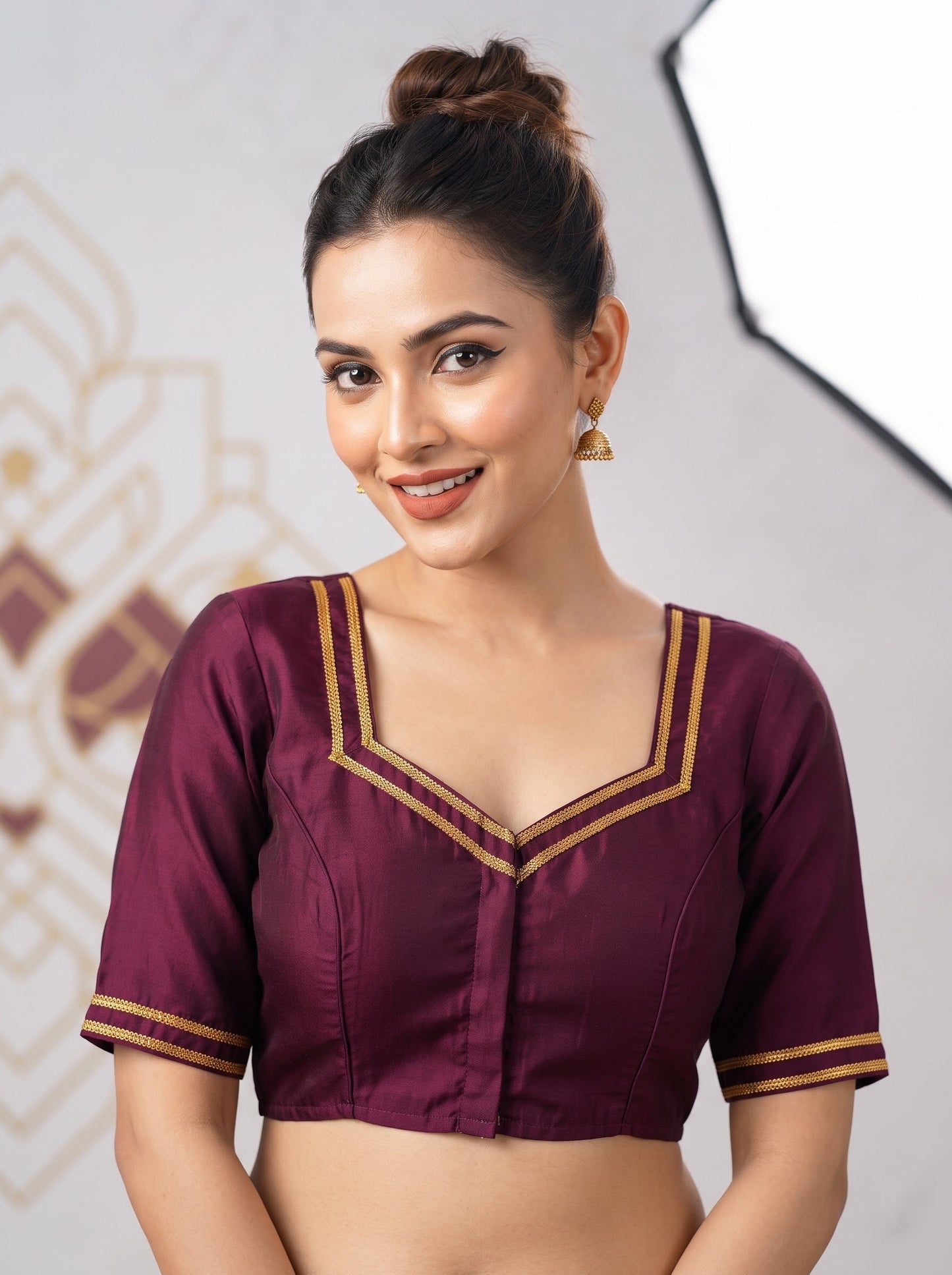 Infinite Glam Vichitra Silk Blouse