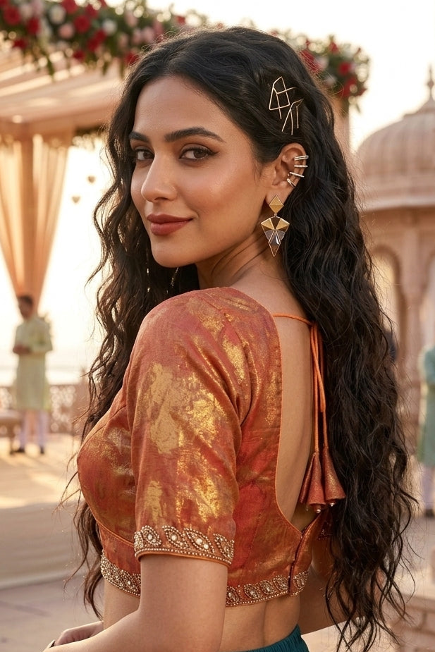 Mysterious Beauty -Fendy Silk Blouse