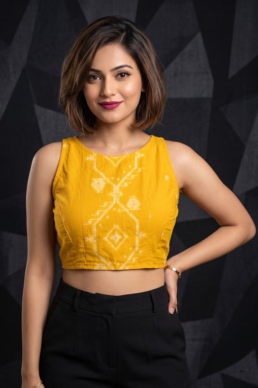Woven to Impress – Cotton Jamdani Woven Designer Blouse