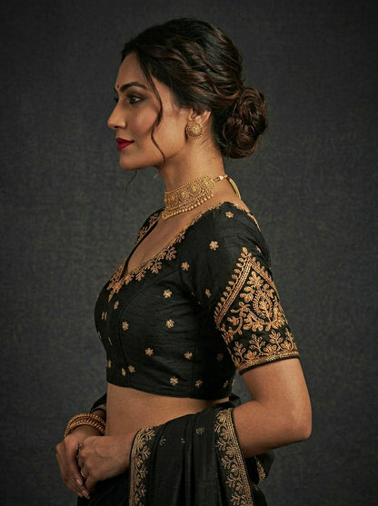 The Secret Leaf (Vichitra Silk Blouse)