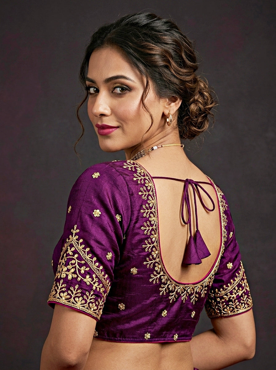 The Secret Leaf (Vichitra Silk Blouse)