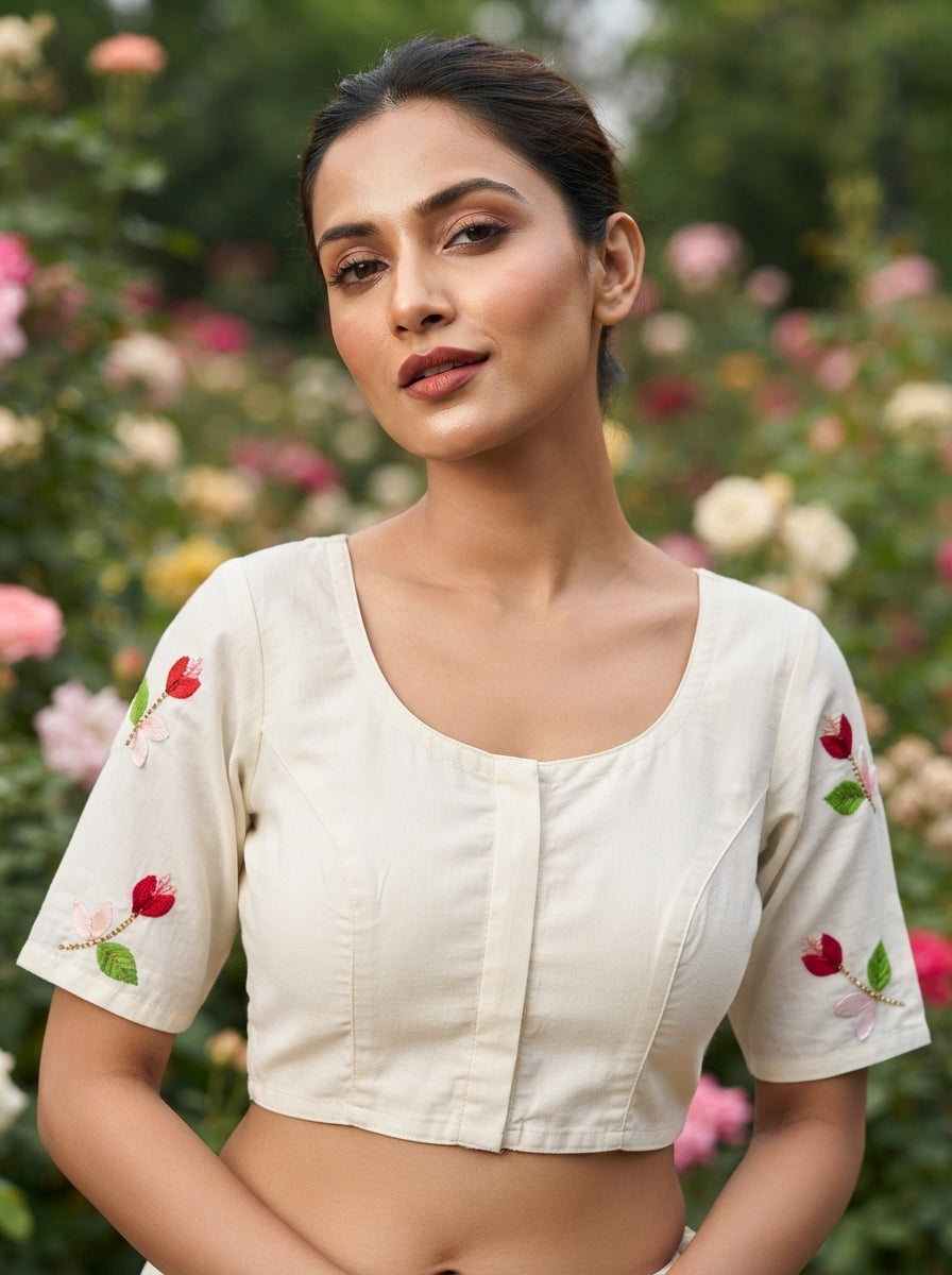 Petal Symphony - Designer 3D Blouse
