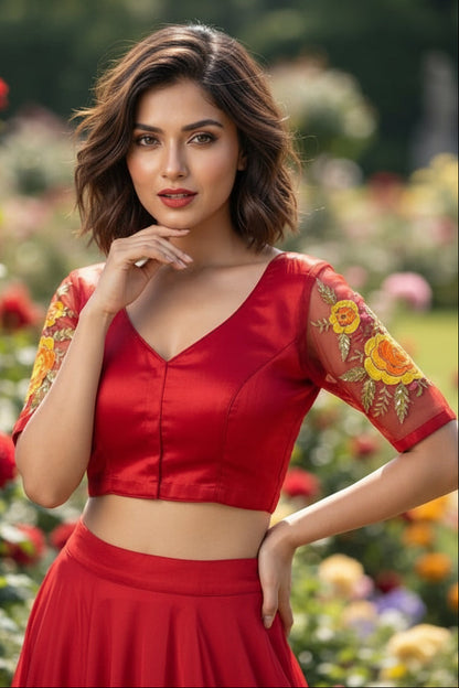 Threads of Flowers -Designer Blouse