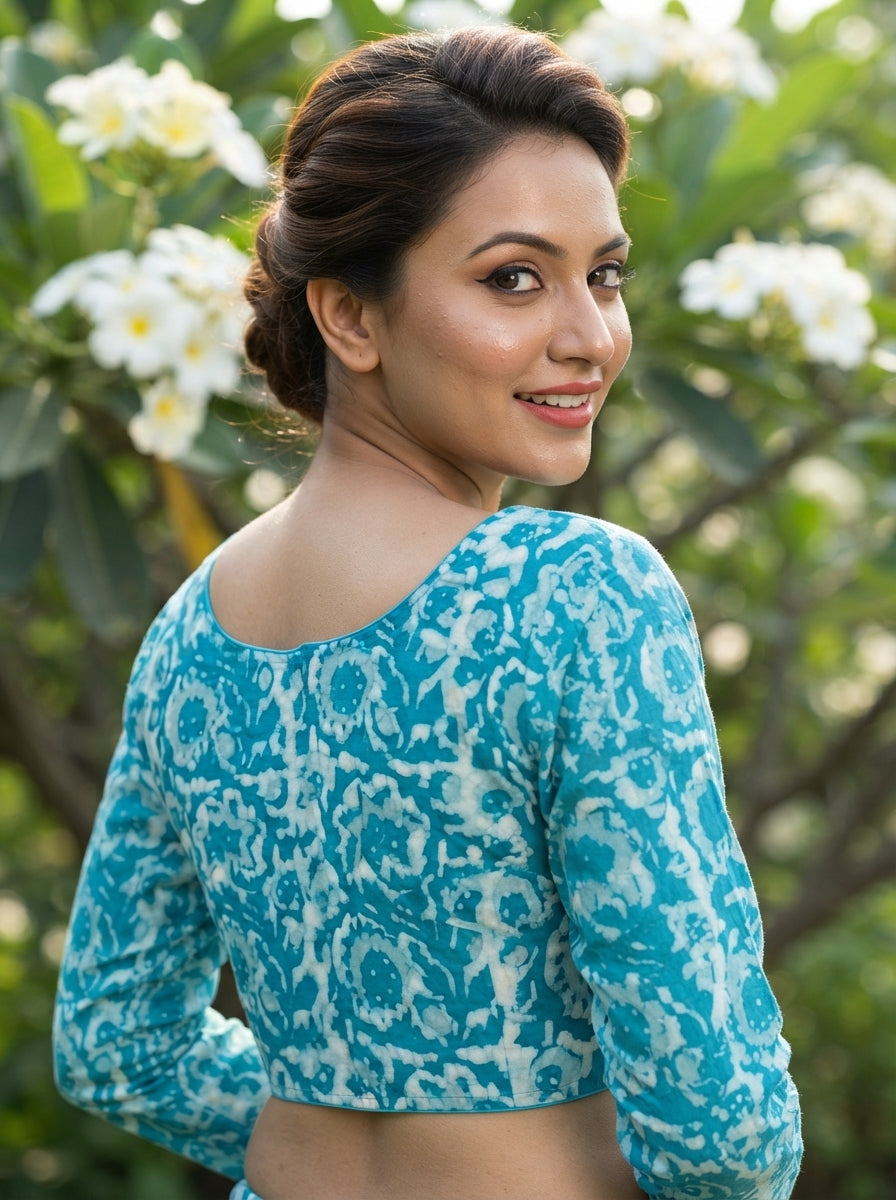 Wrapped In Dreams Ajrakh Cotton Blouse