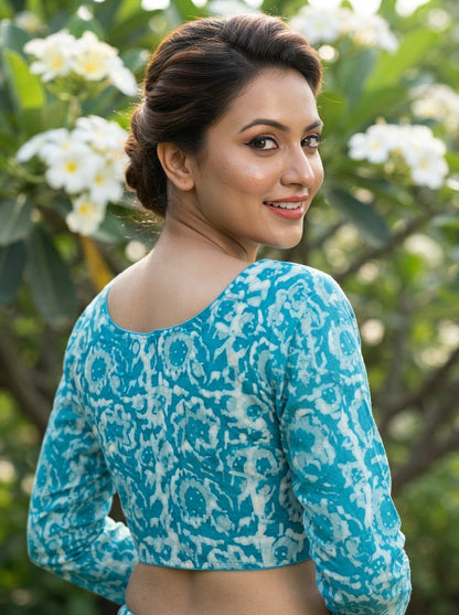 Wrapped In Dreams Ajrakh Cotton Blouse
