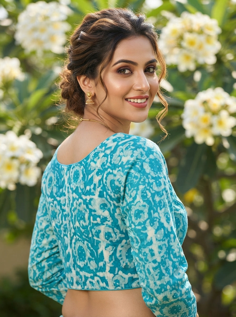 Wrapped In Dreams Ajrakh Cotton Blouse
