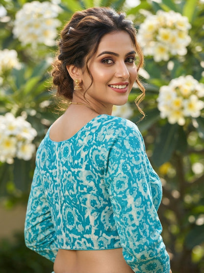 Wrapped In Dreams Ajrakh Cotton Blouse