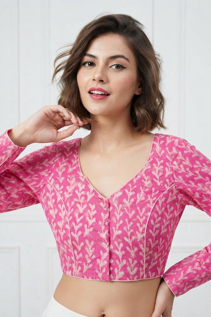 Wrapped In Dreams Ajrakh Cotton Blouse
