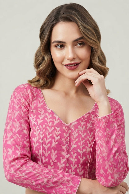 Wrapped In Dreams Ajrakh Cotton Blouse