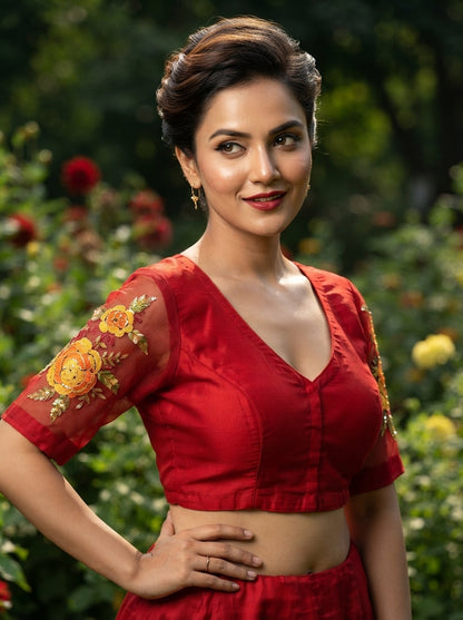 Threads of Flowers -Designer Blouse