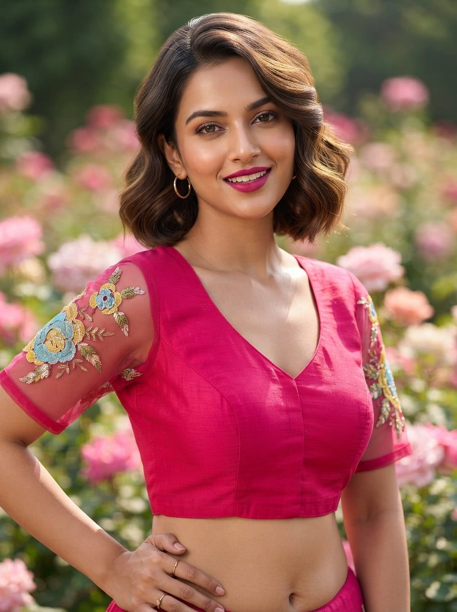 Threads of Flowers -Designer Blouse