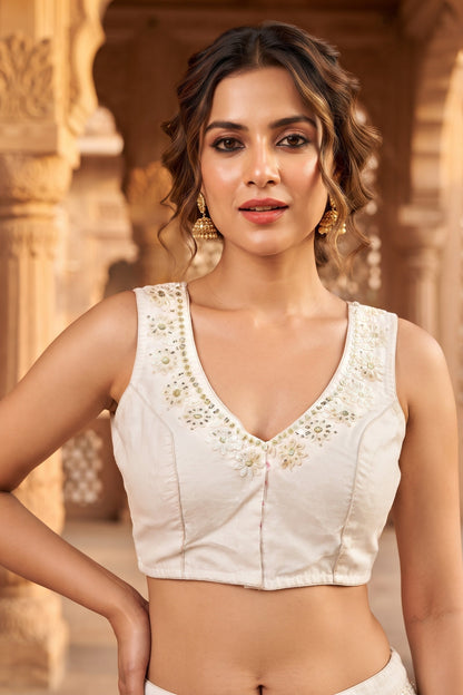 Scarlet Daisy Designer Organza  Blouse