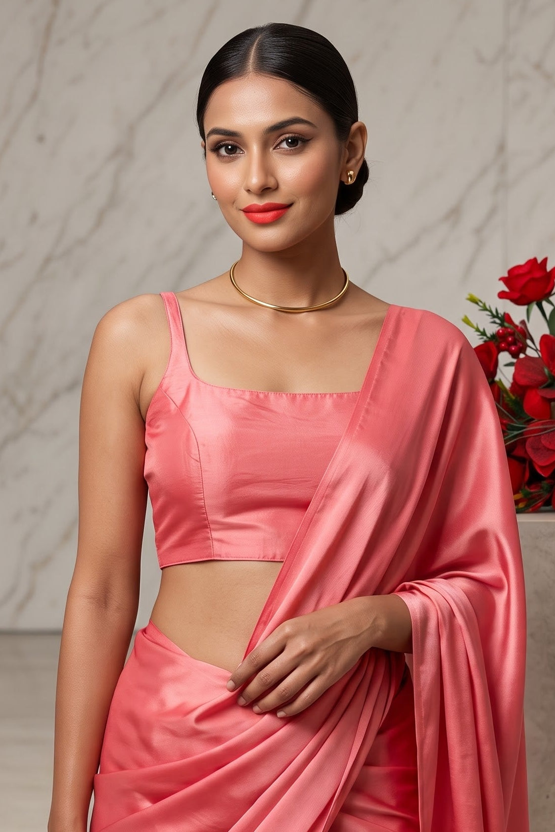 The Bonedi Baddie - Solid Fancy Designer Blouse