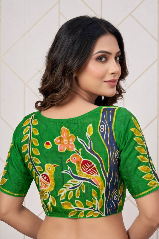 Song of the Sparrow – Batik Designer Blouse