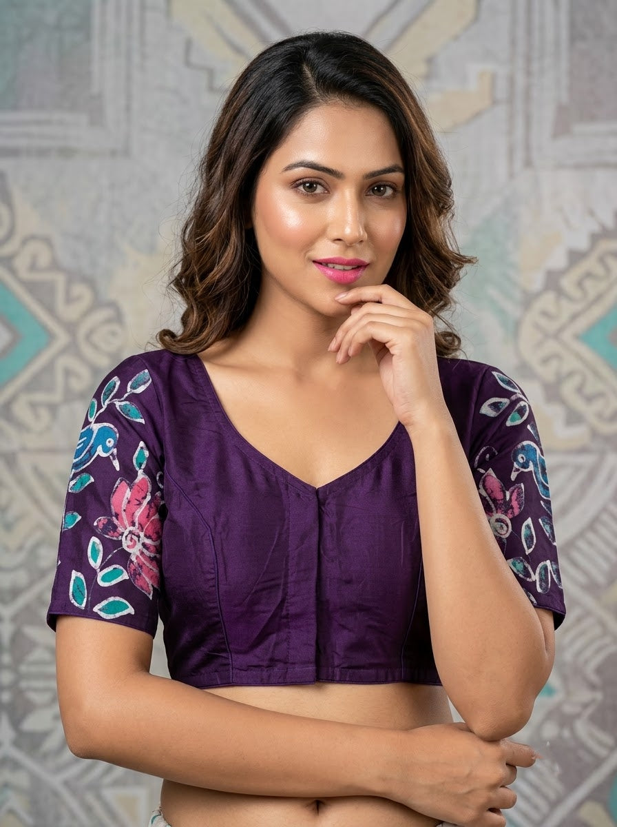 Floral Daydream- Batik Designer Blouse